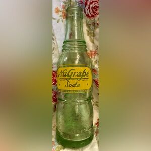 Vintage NuGrape Soda Bottle.